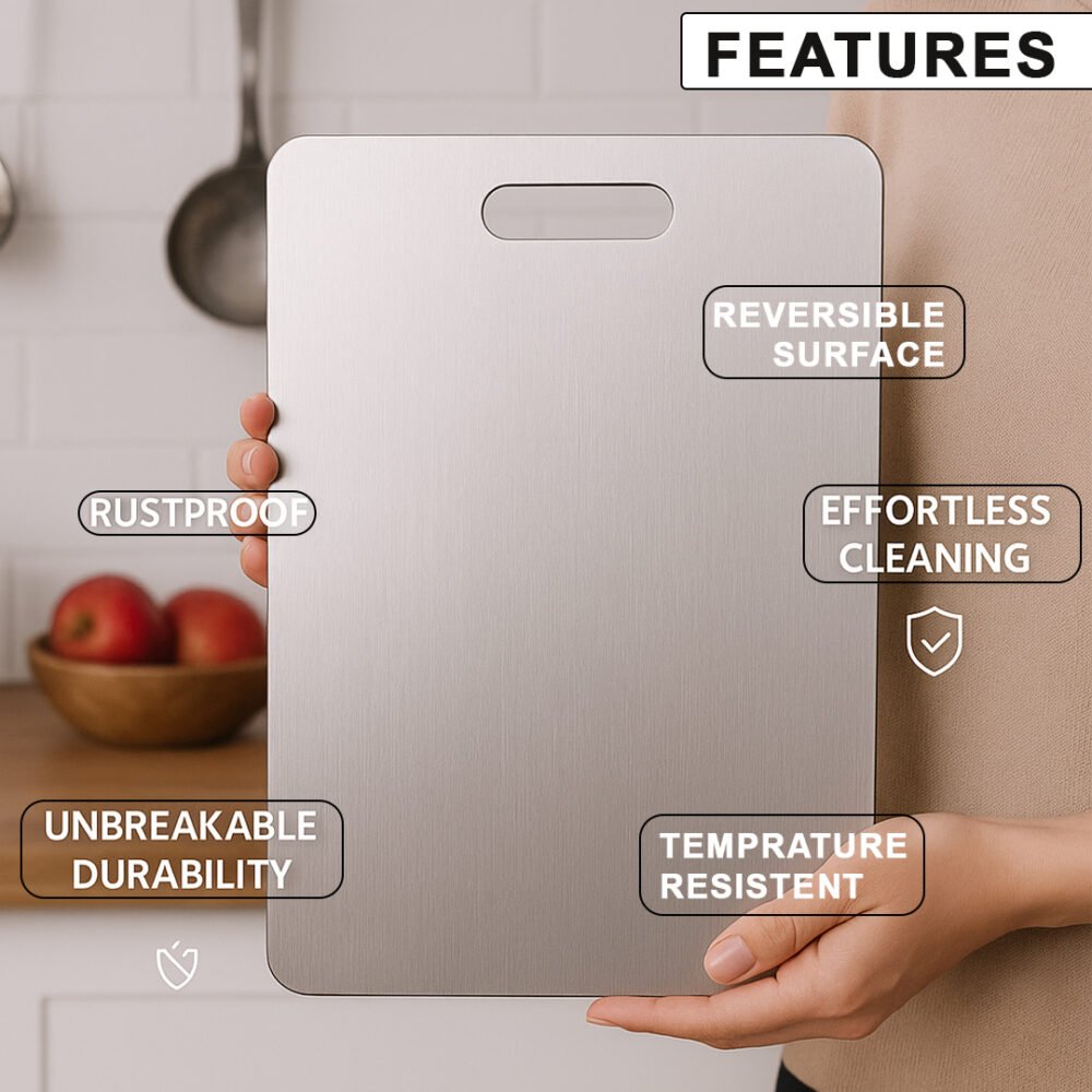 stainless steel choping board - Image 3