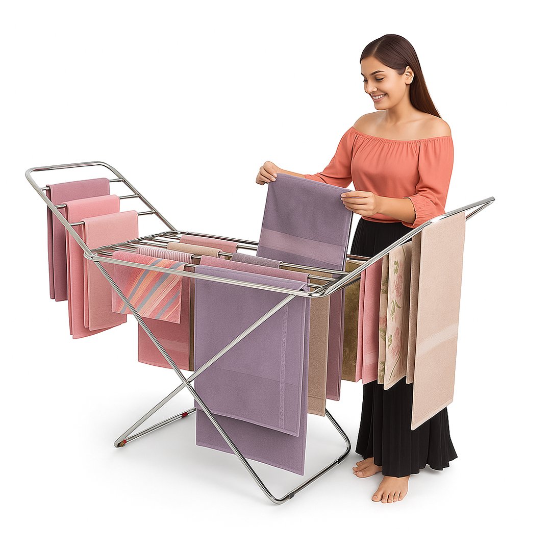 SS Foldable Cloth Drying Rack